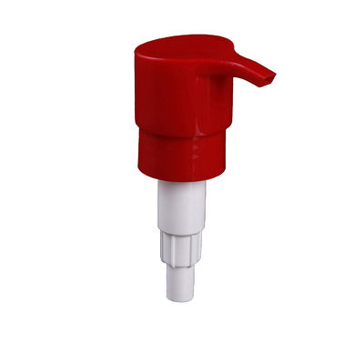 Vücut Yıkama Sabunu İçin Kırmızı Vidalı Kilit 24/410 Plastik Şişe Dağıtıcı Pompa