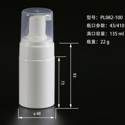 ISO14001 Boş 100ml Plastik Şişeler, BPA İçermeyen El Yıkama Dispenseri Şişesi