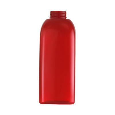 Geri Dönüştürülebilir 500ml Büyük Kapasiteli Yuvarlak Omuzlu Kırmızı Plastik Pet Duş Jeli Pompa Şişesi